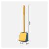 TOMYEUS Cleaner Toilet Brush Toilet Brush Household Non-Dead Long Handle Wall Hanging with Base Toilet Cleaning Silicone Toilet Brush Cleaning Set Toilet Brush Holder (Color : Pink) view 2