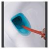 TOMYEUS Cleaner Toilet Brush Toilet Brush Household Non-Dead Long Handle Wall Hanging with Base Toilet Cleaning Silicone Toilet Brush Cleaning Set Toilet Brush Holder (Color : Pink) view 3