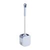 TOMYEUS Cleaner Toilet Brush Toilet Brush Plastic Household Wash Toilet Brush Long Handle Wall-Mounted Silicone Cleaning Set Durable Toilet Brush Toilet Brush Holder (Color : White) view 1