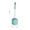 TOMYEUS Cleaner Toilet Brush Toilet Brush Plastic Household Wash Toilet Brush Long Handle Wall-Mounted Silicone Cleaning Set Durable Toilet Brush Toilet Brush Holder (Color : White) view 2