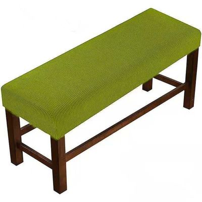 Jacquard Dining Bench Cover Rectangle Bench Covers Stretch Bench Seat Protector Upholstered Bench Slipcover Stool Chair Slipcovers for Living Room,Bedroom ( Color : Emerald green , Size : 160-180cm )