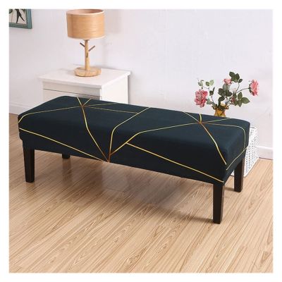ZZDZW Dining Bench Covers Stretch Bench Seat Cushion Slipcovers Removable Bench Seat Protector Cover Stool Slipcover for Living Room,Bedroom, Kitchen (Color : T, Size : 90-120cm)