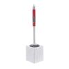 TOMYEUS Cleaner Toilet Brush Home Silicone Toilet Brush Household Toilet Wall-Mounted Toilet Cleaning Brush No Odor Toilet Brush Toilet Brush Holder (Color : White) view 1