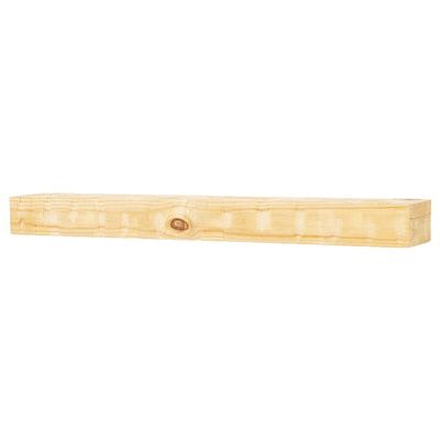 Country Living Wood Fireplace Mantel Shelf - Bodie 72 Inch Matte Clear Finish | Rustic Hand-Hewn and Distressed Pine Beam with Worn, Reclaimed Log Look; for Fireplaces, Hearths & Dcor