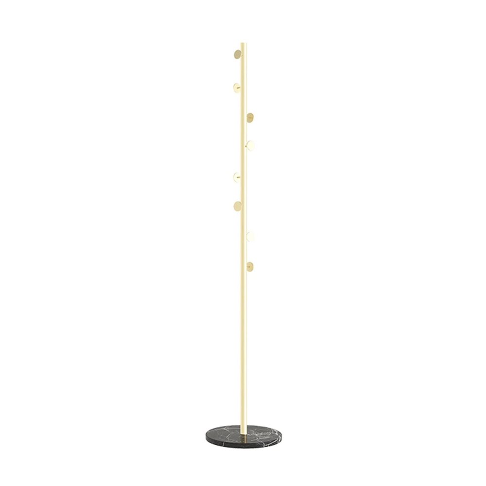 LXBAMKEA Coat Rack Stand Clothes Rack Stand, Metal Single Rod Garment Rack, Portable Hat Handbag Scarfs Umbrella Storage Organzier, Ideal for Hallway Entryway Office, Stable Base