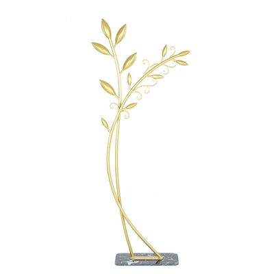 TOMYEUS Coat Rack Coat Rack Household Floor-standing Tree-shaped Coat Shelf Modern Art Metal Hanger Bedroom Living Room Entrance Corner Coat Stand Coat Rack Hat Stand (Color : Gold)