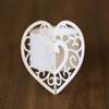 qbodp Valentine's Day Napkin Rings Disposable Set of 100,Hollow Out Heart Shape Napkin Rings Holders for Wedding Banquet,Table Decor Accessories Napkin Buckles,White view 1
