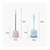 TOMYEUS Cleaner Toilet Brush Household Toilet Brush Wall No Dead Corner Toilet Brush Toilet Brush Toilet Cleaning Set Toilet Cleaning Brush Toilet Brush Toilet Brush Holder (Color : A) view 2