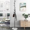 LXBAMKEA Coat Rack Stand Clothes Rack Stand, Tree Garment Rack, Marble Base Stable, Hallway Entryway Bedroom Office Simple Furniture, Keep Hat Handbag Scarfs Items Organised view 2