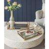 Wayborn Gold 60% Iron, 30% Mirror, 10% Acrylic Mirror Decorative Tray (Set/2) 22L X 12W X 5H (Large) & 20L X 10W X 5H (Small) view 1