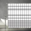 ABONAN Striped Shower Curtain Black and White Stripes Modern Simple Boho Fabric Bathroom Curtains Decor Set with Hook(67" Wx70 H) view 2
