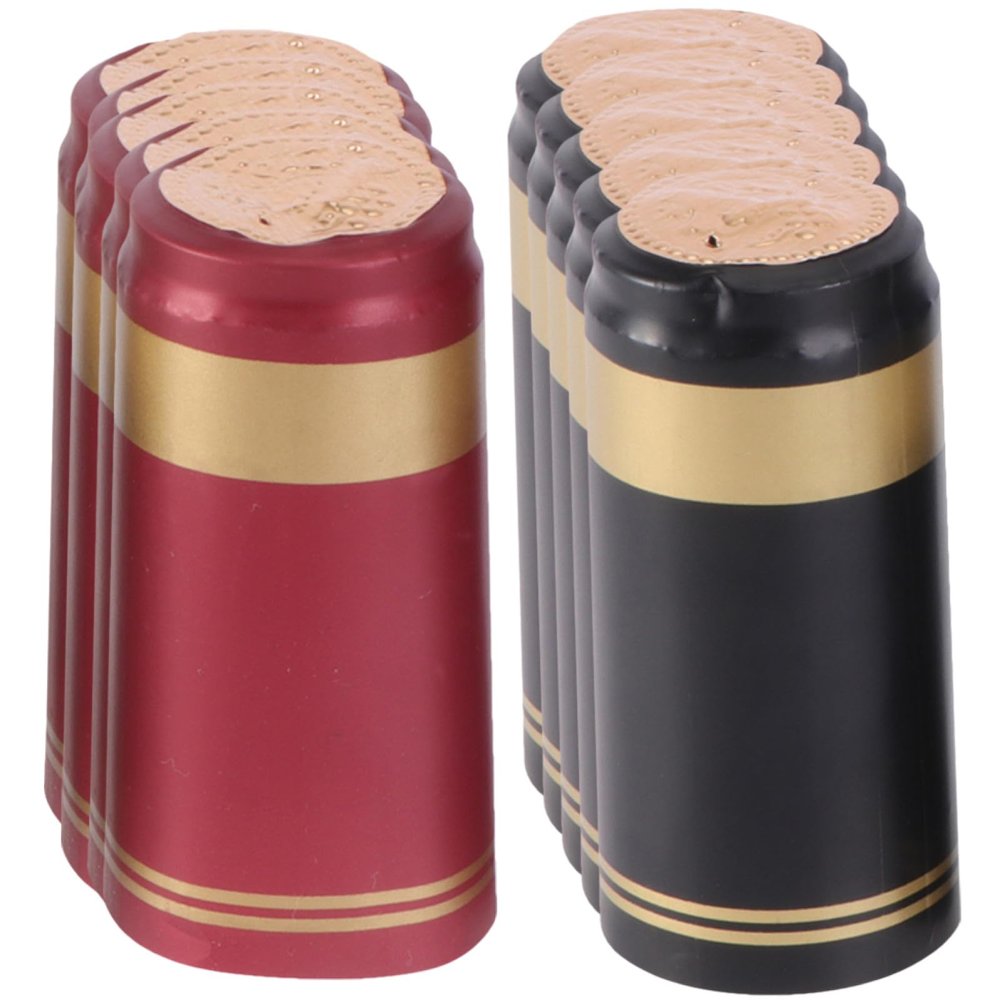 Hemoton 100pcs Pvc Heat Shrink Capsules for Wine Bottles Capsule Shrink Sealing for Corked Bottles for Home Wineries Wine Shops