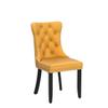 Kiztir Velvet Dining Chairs Set of 6, Upholstered Dining Room Chairs with Ring Pull Trim and Button Back, Luxury Tufted Dining Chairs for Living Room, Bedroom, Kitchen (Gold) view 4