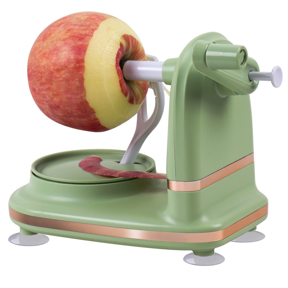VEELAM Apple Peeler with 2 Blades Replacements, Apple Pealer Slicer & Corer for Home Kitchen Quick Applesauce Pie Making