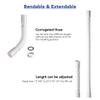 AW Wash Shampoo Bowl Basin Drain Hose Kit Extendable Drainpipe Accessory for Salon Barber Shop Kitchen view 2