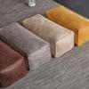 Bean Bag Chair Bean Bag Sofa Cover (No Filler) Double-seat Lazy Sofa Cover Faux Suede Leather Bean Bag Pouf Sac Sectional Couch Beanbag Envelope for Adults (Color : Brown Bench) view 2