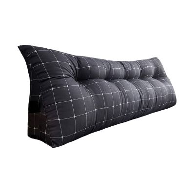 Double Bed Triangular Reading Pillow 471020inch, Triangular Wedge Pillow Tatami Mat Headboard Cushion, Triangular Large Wedge Pillow Never Collapse Ergonomic Design Lumbar Pad Sofa