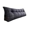 Double Bed Triangular Reading Pillow 471020inch, Triangular Wedge Pillow Tatami Mat Headboard Cushion, Triangular Large Wedge Pillow Never Collapse Ergonomic Design Lumbar Pad Sofa view 1