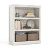 LINSY HOME 3-Tier Bookcase, Small Bookshelf Wood Display Storage Shelves Farmhouse Bookshelf for Home Office, Living Room, Bed Room - White Oak view 1