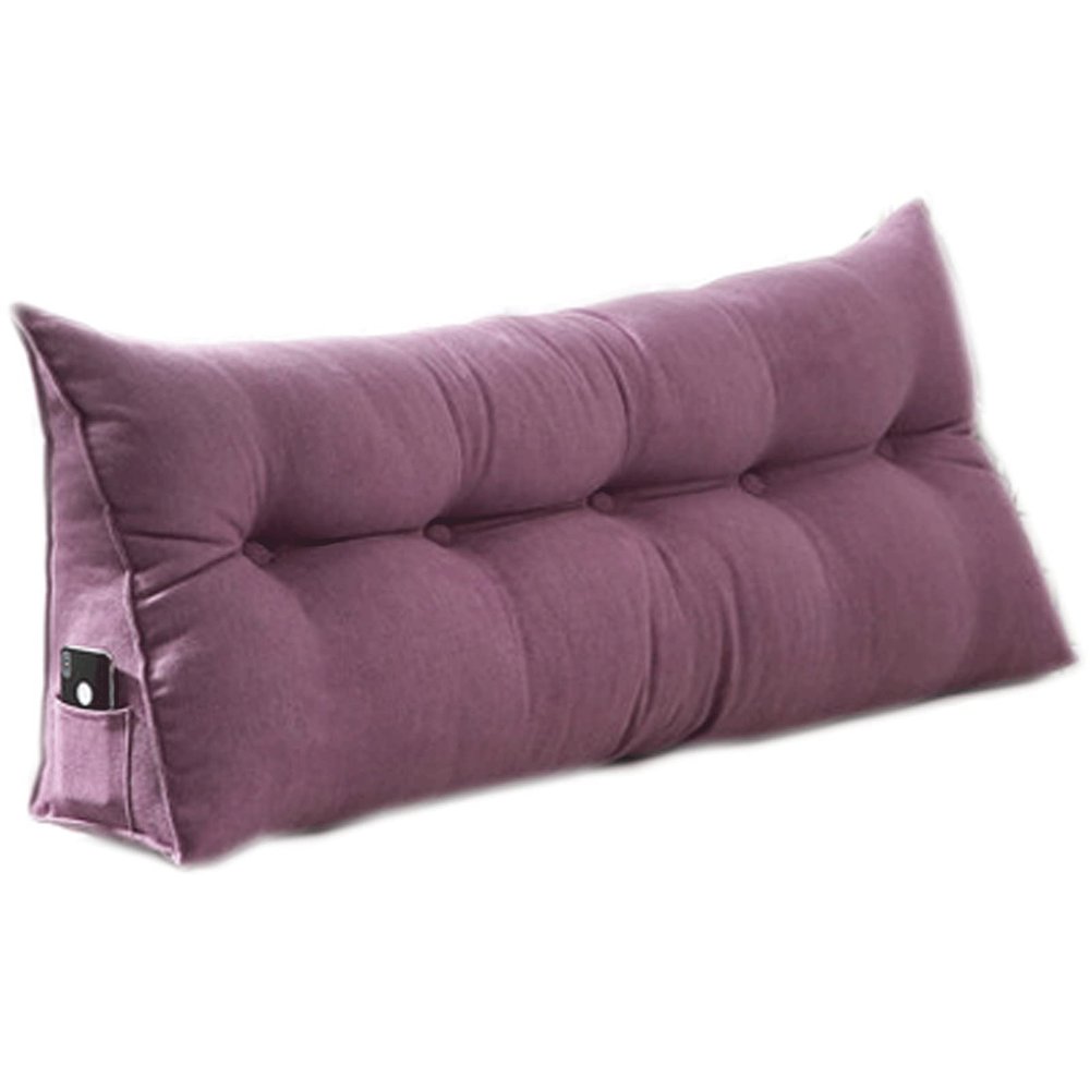 Bedside Headboard Wedge Reading Pillow 47820inch, Wedge Pillow Positioning Support Reading Backrest Cushion, Bedside Cushion Triangle Double Sofa Large Back, Triangular Reading Pillow