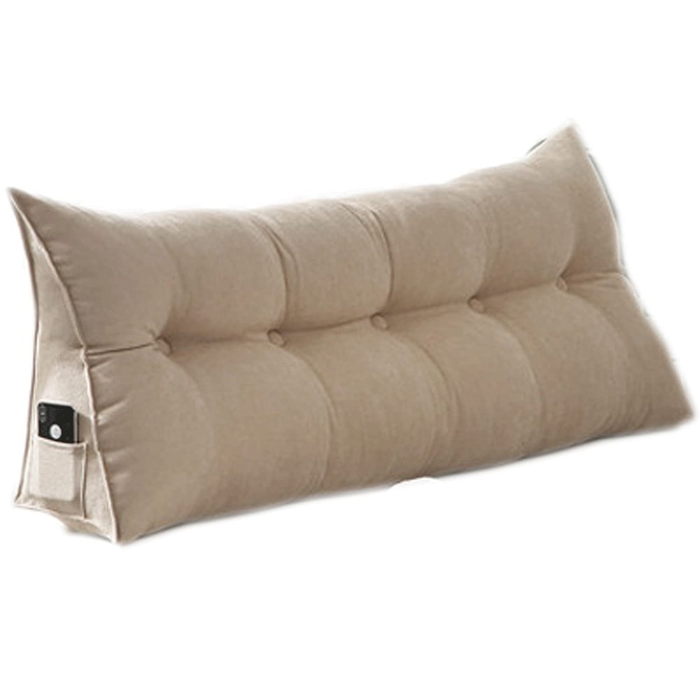 Bedside Headboard Wedge Reading Pillow 47820inch, Wedge Pillow Positioning Support Reading Backrest Cushion, Bedside Cushion Triangle Double Sofa Large Back, Triangular Reading Pillow