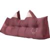Bedside Headboard Wedge Reading Pillow 39820inch, Double Bedside Triangle Cushion Daybed Backrest with Pockets, Triangular Reading Pillow Large Bolster Headboard Support Cushion view 1