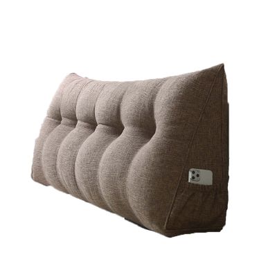Bedside Headboard Wedge Reading Pillow 47820inch, Triangular Wedge Pillow Positioning Support Reading Backrest Cushion, Double Bedside Triangle Cushion Daybed Backrest