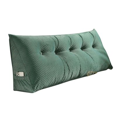 Double Bedside Triangle Cushion Daybed Backrest 47820inch, Triangle Bedside Cushion Reading Pillow Bolster Backrest Positioning Support Pillow, Triangular Headboard Pillow Reading Pillow