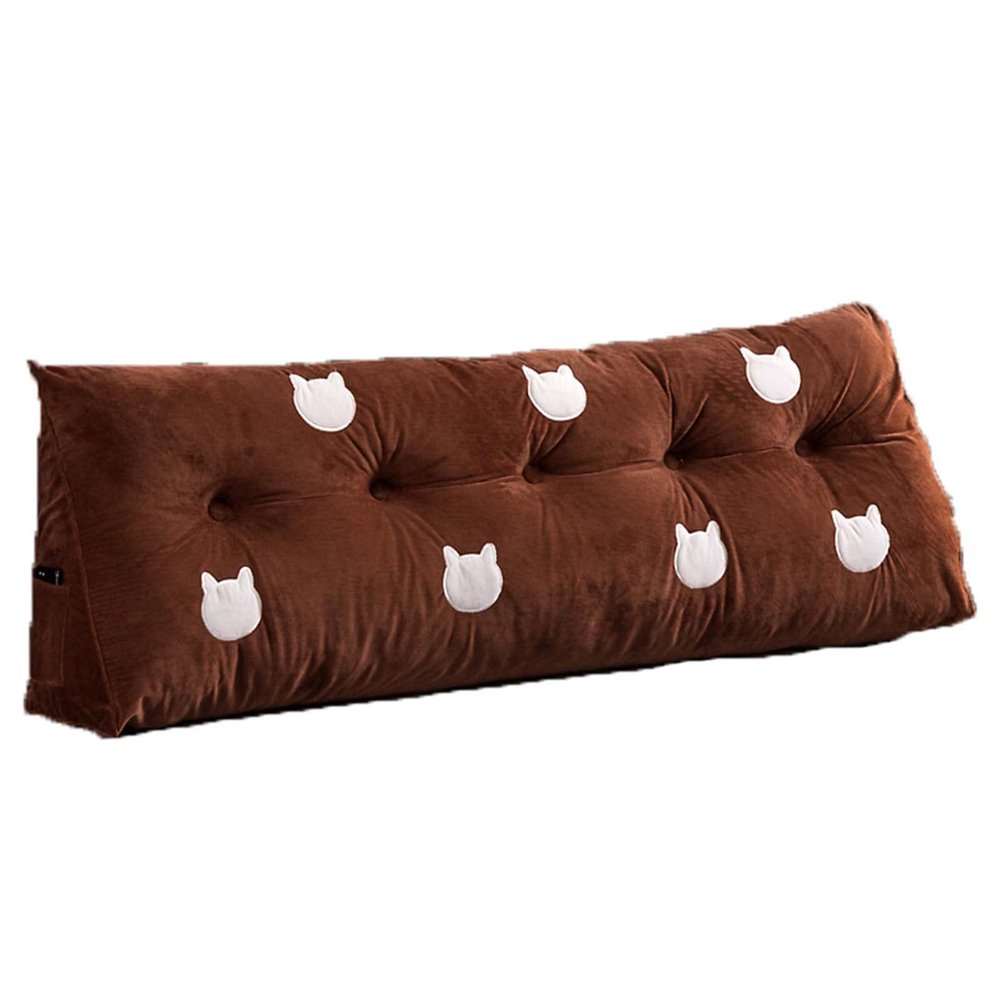 Triangular Headboard Pillow 24920inch, Large Bolster Positioning Support Wedge Pillow, Triangle Cushion Reading Pillow for Daybed Bed with Removable Cover