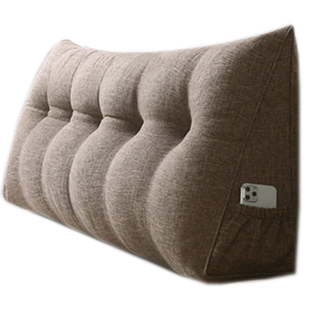 Headboard Backrest Wedge Pillow 79820inch, Large Bolster Triangular Reading Pillow Headboard Backrest Positioning Support Bed Pillow, Reading Bed Rest Pillow