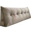 Headboard Backrest Wedge Pillow 47820inch, Triangular Reading Pillow, Bedside Cushion Triangle Double Sofa Large Back for Queen Full King Twin Size Large Bolster Positioning Support Pillow view 1