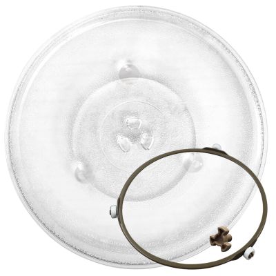 Microwave Glass Turntable Plate Replacement 9.6" 24.5cm, 10.6" 27cm, 12.4" 31.5cm, Universal Microwave Turntable Glass, Plastic Rotary Core Coupling, Durable, Easy To Clean ( Size : 270 mm mit Kreuz )