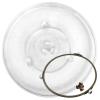 Microwave Glass Turntable Plate Replacement 9.6" 24.5cm, 10.6" 27cm, 12.4" 31.5cm, Universal Microwave Turntable Glass, Plastic Rotary Core Coupling, Durable, Easy To Clean ( Size : 270 mm mit Kreuz ) view 1