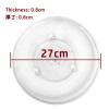 Microwave Glass Turntable Plate Replacement 9.6" 24.5cm, 10.6" 27cm, 12.4" 31.5cm, Universal Microwave Turntable Glass, Plastic Rotary Core Coupling, Durable, Easy To Clean ( Size : 270 mm mit Kreuz ) view 2
