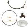 Microwave Glass Turntable Plate Replacement 9.6" 24.5cm, 10.6" 27cm, 12.4" 31.5cm, Universal Microwave Turntable Glass, Plastic Rotary Core Coupling, Durable, Easy To Clean ( Size : 270 mm mit Kreuz ) view 3
