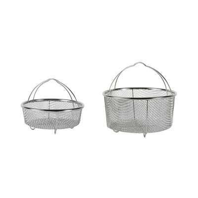 Fryer Basket Cooking Basket Mesh Fries Frying Sieve Wire Frying Basket Stainless Steel Frying Basket Mini French Fries Basket Round Frying Basket Fried Food Filter (Color : A)