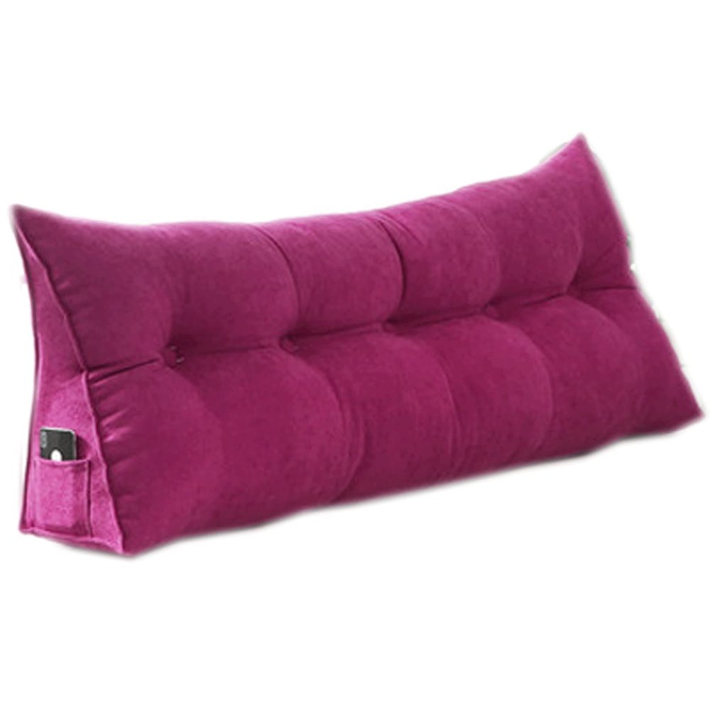 Bedside Headboard Wedge Reading Pillow 47820inch, Wedge Pillow Positioning Support Reading Backrest Cushion, Bedside Cushion Triangle Double Sofa Large Back, Triangular Reading Pillow