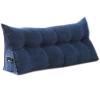 Bedside Headboard Wedge Reading Pillow 39820inch, Wedge Pillow Positioning Support Reading Backrest Cushion, Bedside Cushion Triangle Double Sofa Large Back, Triangular Reading Pillow view 1