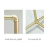 Clothing Racks For Hanging Clothe metal Garment Rail Garment Racks Clothes Hanger Rolling Garment Rack Holder,Gold Commercial Clothes Stand With Wheel view 3