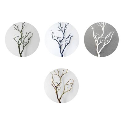 ARTIBETTER 3pcs Halloween Flowers Antler Shaped Tree Branch Fake Tree Branch Nativity Ornaments Retro Decor Tree Branches Ornament Fake Branches for Decoration White Decor Artificial Headband