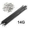 QIYUANMENGYI Bicycle Stainless Steel Spokes 36pcs Bike 14G J Bend with Nipples 82mm-298mm (253MM) view 3