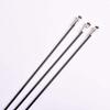 QIYUANMENGYI Bicycle Stainless Steel Spokes 36pcs Bike 14G J Bend with Nipples 82mm-298mm (263MM) view 2