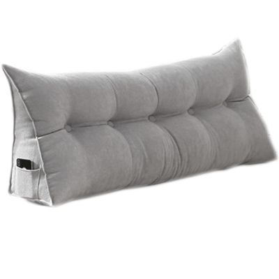 Bedside Headboard Wedge Reading Pillow 59820inch, Wedge Pillow Positioning Support Reading Backrest Cushion, Bedside Cushion Triangle Double Sofa Large Back, Triangular Reading Pillow