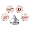 Quinceanera Sweet 15 Round Candy Sticker -Mis Quince Party Favors Sticker Labels Fit Chocolate Candy  160 Pieces view 1