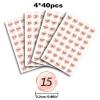 Quinceanera Sweet 15 Round Candy Sticker -Mis Quince Party Favors Sticker Labels Fit Chocolate Candy  160 Pieces view 2