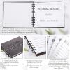 Fumete Wooden Funeral Guest Sign Book Set for Memorial Service Celebration of Life Table Sign Funeral Pen and Pen Holder Share a Memory Wooden Box with 60 Card for Guests(Black) view 4