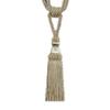 2Pcs Tassel Curtain Tieback Handmade Curtain Tie Backs Decorative Curtain Holder Clips Holdbacks Curtain Accessories,Beige,4pcs view 1