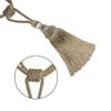 2Pcs Tassel Curtain Tieback Handmade Curtain Tie Backs Decorative Curtain Holder Clips Holdbacks Curtain Accessories,Beige,4pcs view 3