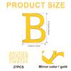 Acrylic Alphabet Cake Topper, Gold Cake Letters Decoration DIY Personalized Name Cupcake Toppers with A-Z Letter Set for Baby Shower Birthday Party Wedding Graduation Cake Decoration (Gold Uppercase) view 2