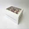 Olbaa Premium 10-Pack Tall Cupcake Boxes with Window - Holds 12 Tall Cupcakes (Up to 4 Inches) - Strong & Stylish Cupcake Carrier - Fully Opens into Serving Tray view 4